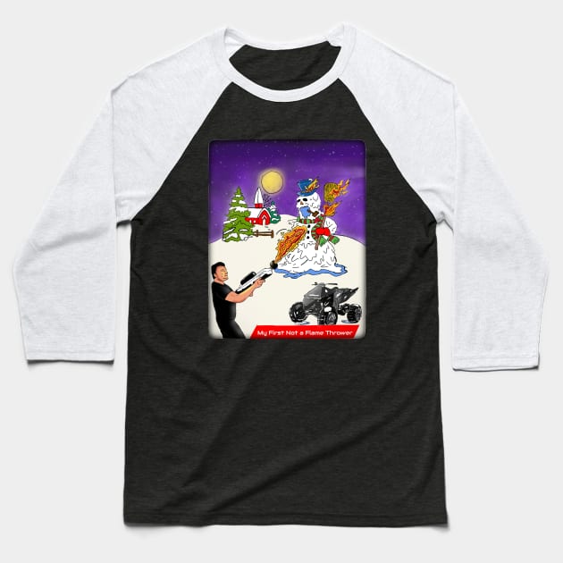 Musky Christmas - Glass Style Baseball T-Shirt by SOLOBrand